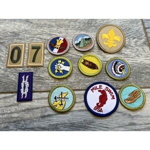Lot of 12 Cub Scout Patches BSA Boy Scouts of‎ America Merit Activity Eagle New